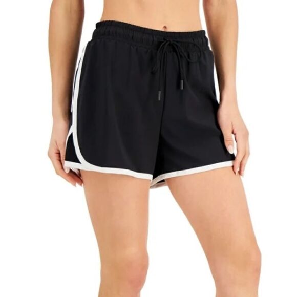 I ID Ideology Women S Drawstring Running Shorts Black, short - Picture 3 of 8